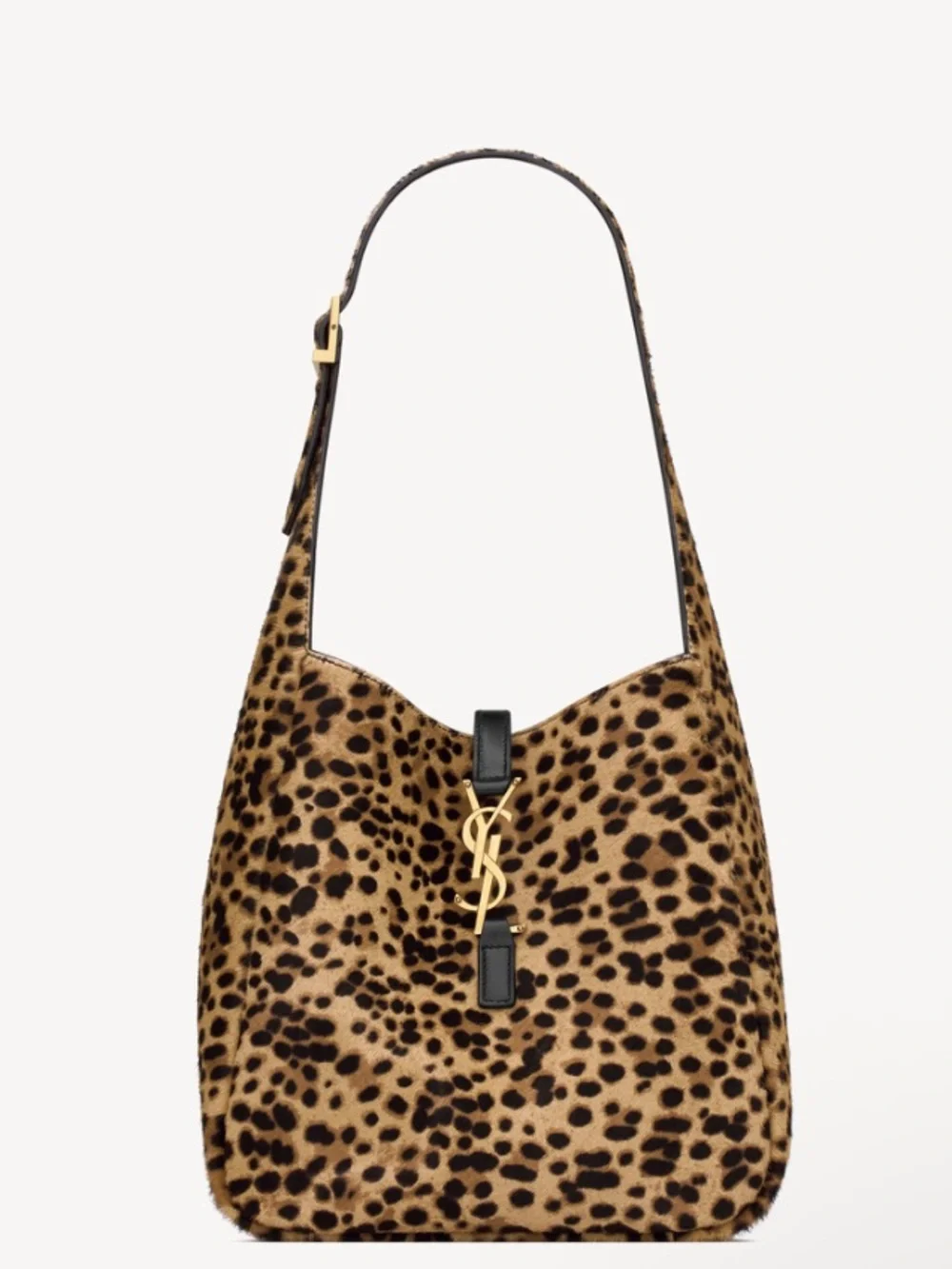 Saint Laurent LE 5 À 7 SUPPLE SMALL IN PONY HAIR LEATHER